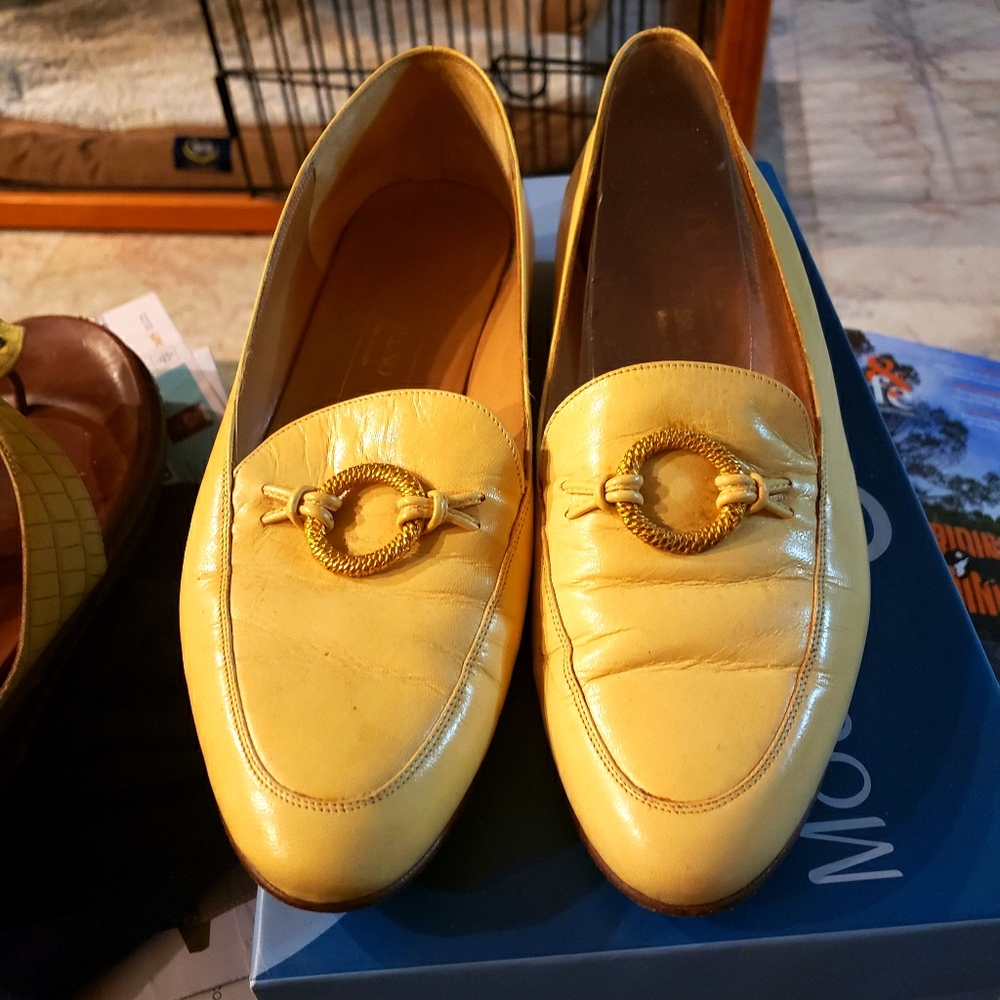 Leather flats